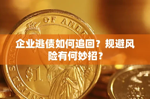 武汉企业逃债如何追回？规避风险有何妙招？