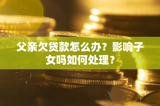 武汉父亲欠贷款怎么办？影响子女吗如何处理？