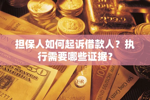 武汉担保人如何起诉借款人？执行需要哪些证据？