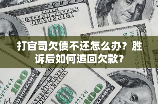 武汉打官司欠债不还怎么办？胜诉后如何追回欠款？