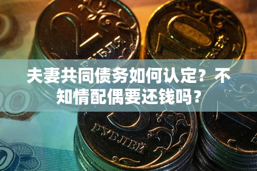 武汉夫妻共同债务如何认定？不知情配偶要还钱吗？