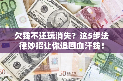 武汉欠钱不还玩消失？这5步法律妙招让你追回血汗钱！