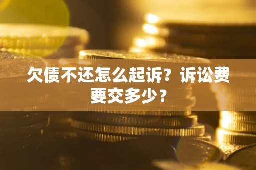 武汉欠债不还怎么起诉？诉讼费要交多少？