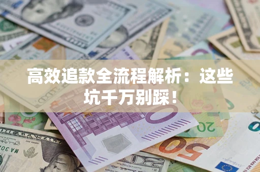 武汉高效追款全流程解析：这些坑千万别踩！