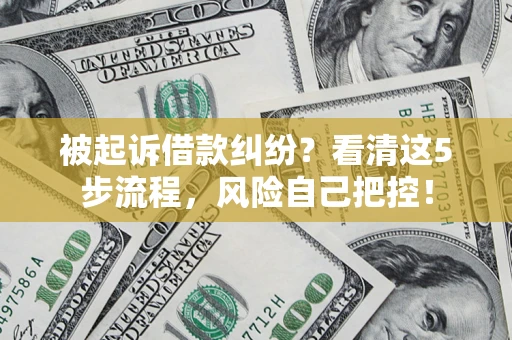 武汉被起诉借款纠纷？看清这5步流程，风险自己把控！
