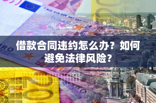 武汉借款合同违约怎么办？如何避免法律风险？